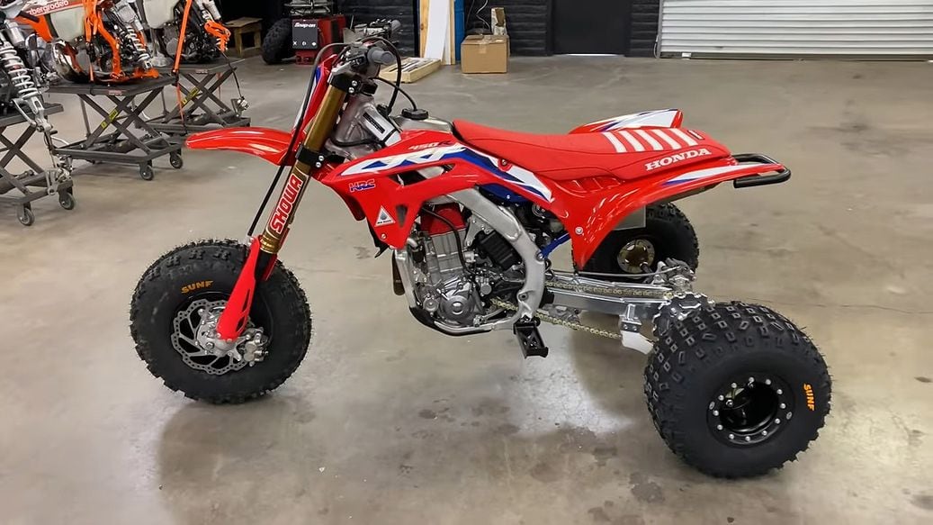 BVC Shows Off Its 2021 CRF450R Works Edition Trike ATV Rider