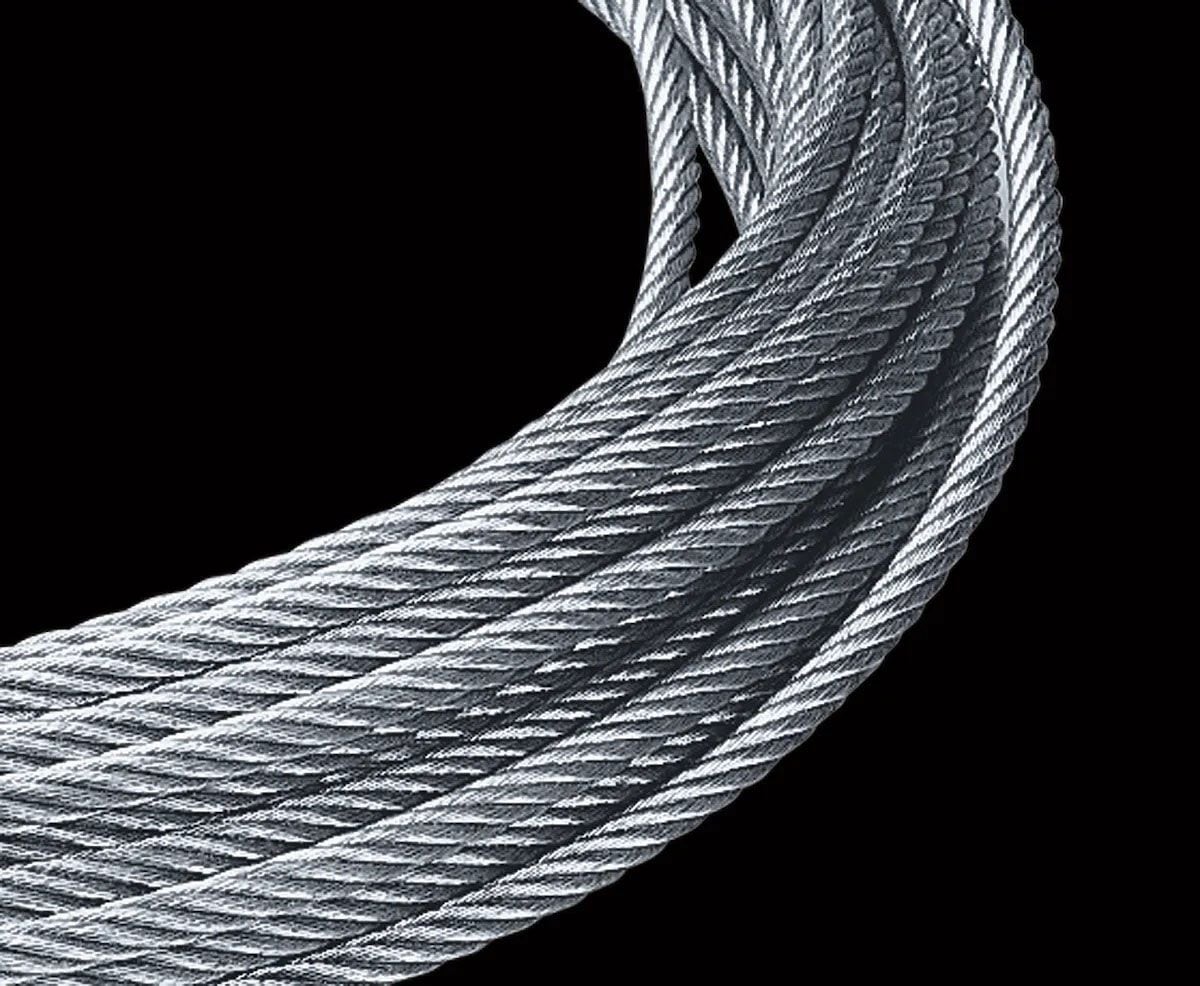 Steel wire is the most widely used winch rope.