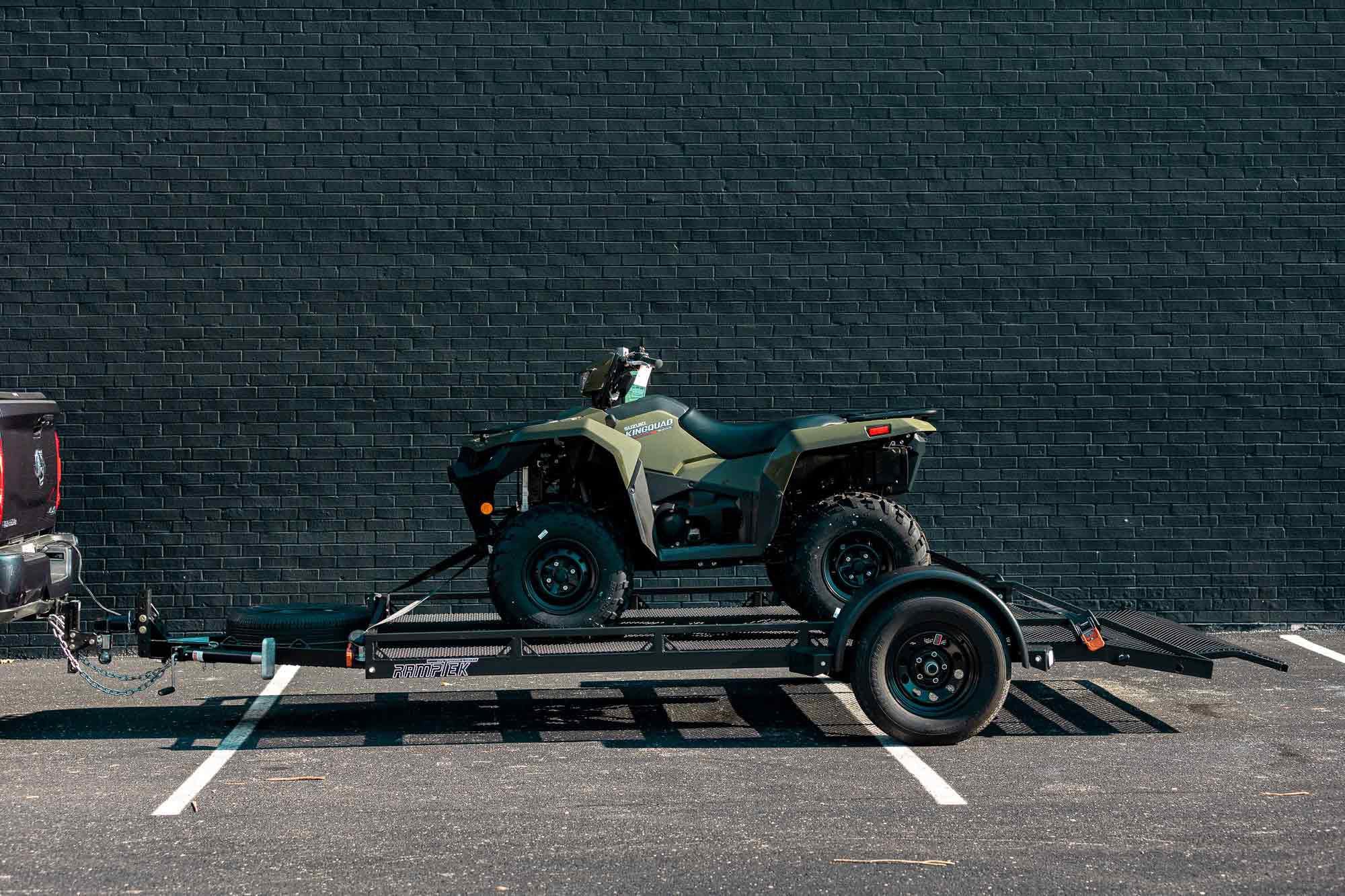 The Ramptek trailer is a premium solution for ATV and UTV owners looking to tow their rigs.