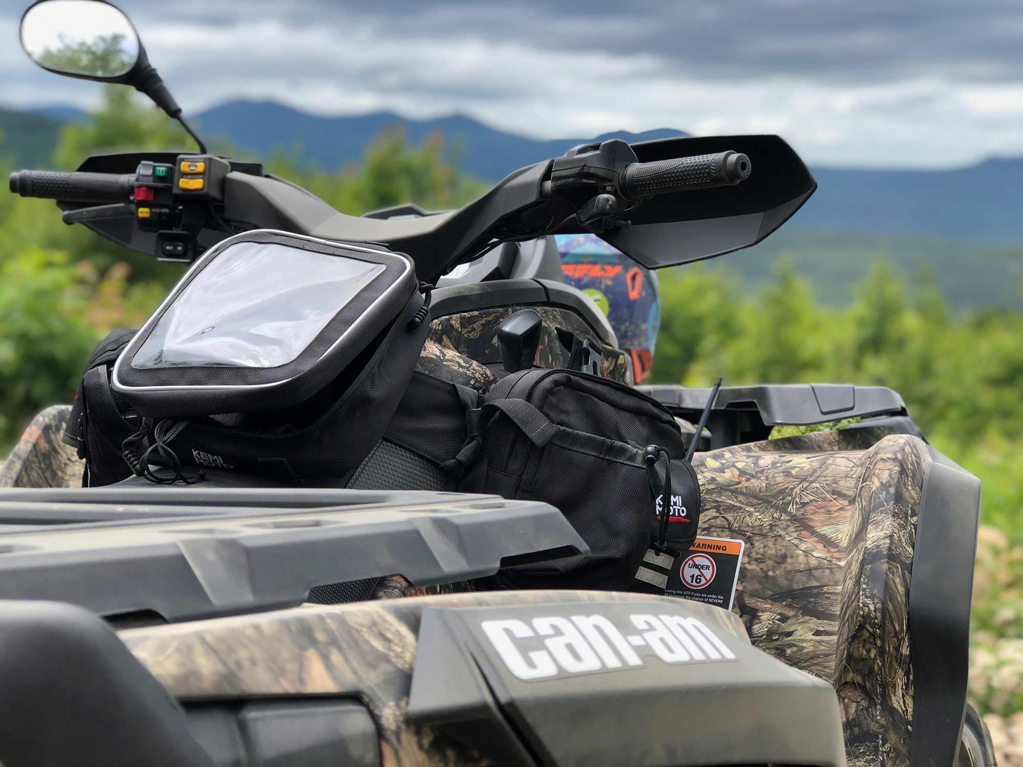 If you’re into overnight camping trips with your ATV, you might have to get creative with cargo space.