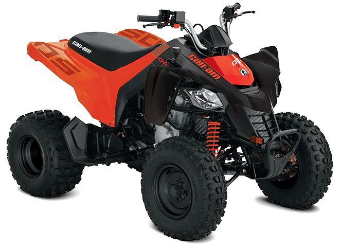 The 2022 Can-Am DS 250 in Black and Can-Am Red.