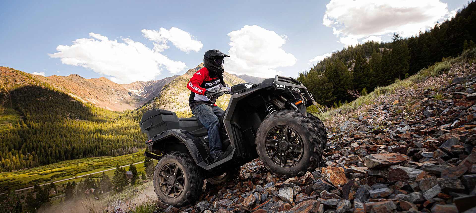 Polaris’ system is more of an all-wheel-drive style.