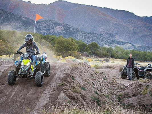 The 2022 Polaris Outlaw 110 EFI.