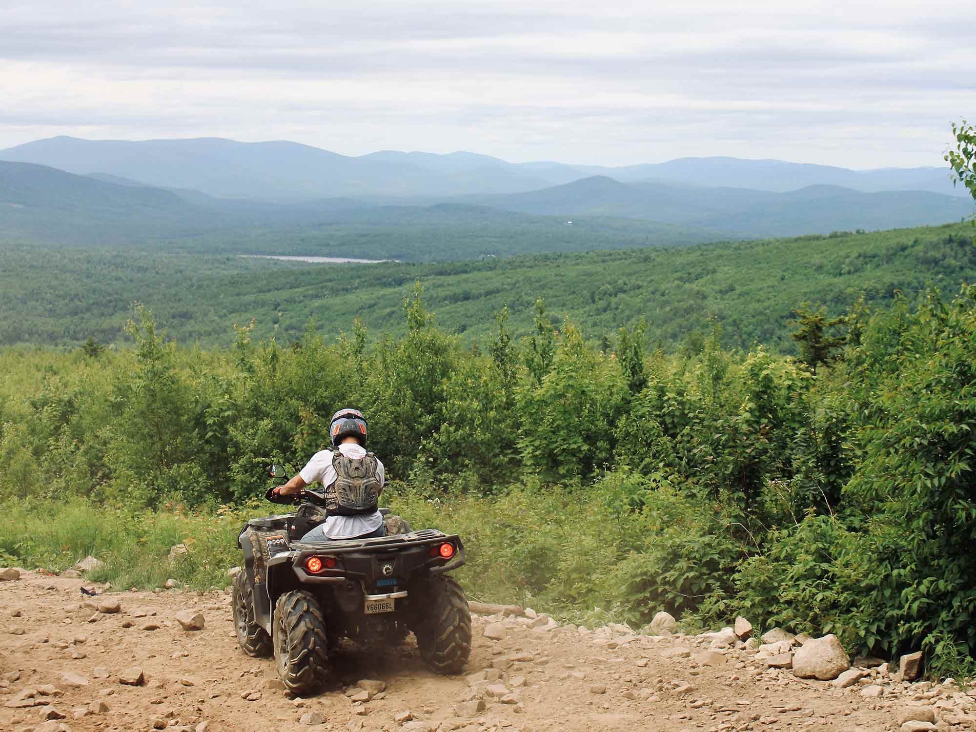 On an ATV, it’s you, your ability, the machine, and the outdoors.
