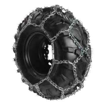 Tire chains are great for adding grip in low-traction situations.