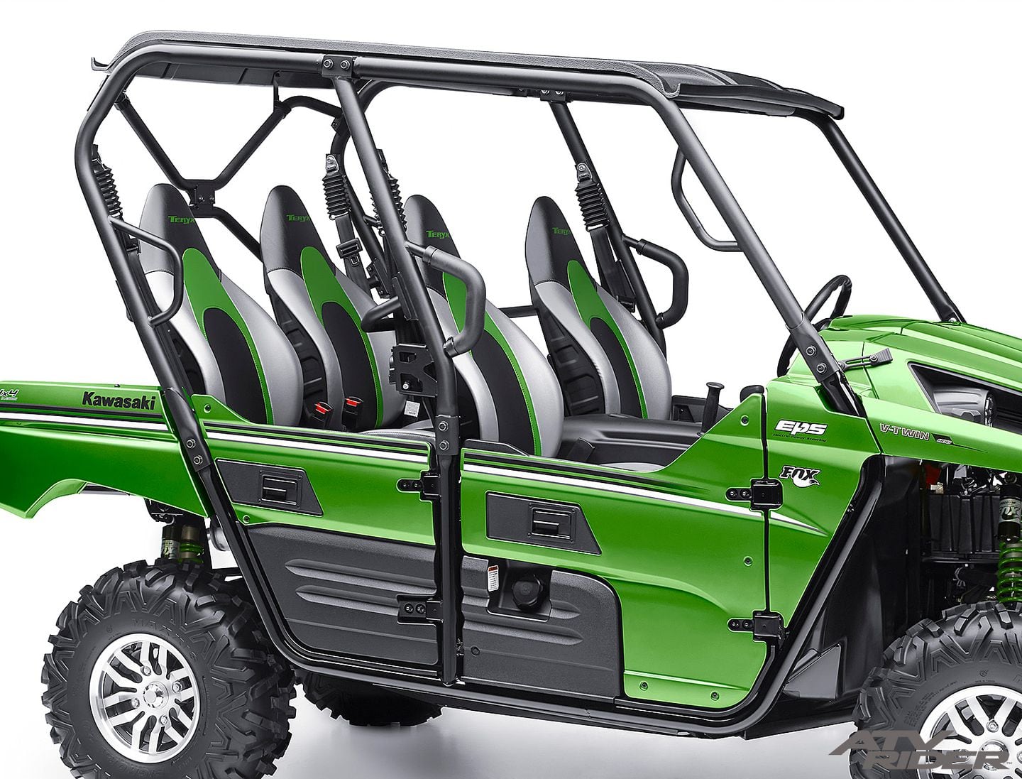 Kawasaki Teryx Straight UTV Nets – Black Mesh Rear Entry Nets For 2016-2025 Teryx