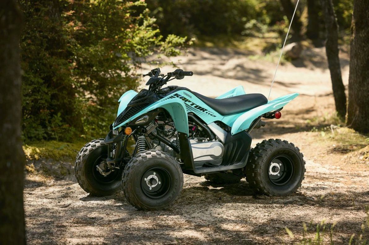 For $3,599—just $300 more than the Raptor 90—the 110 offers push-button start and a slight increase in fuel capacity.