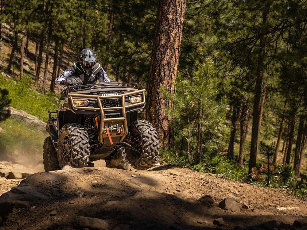 Full-time four-wheel drive hasn't been used on ATVs in ages. Most use selectable 4WD systems.