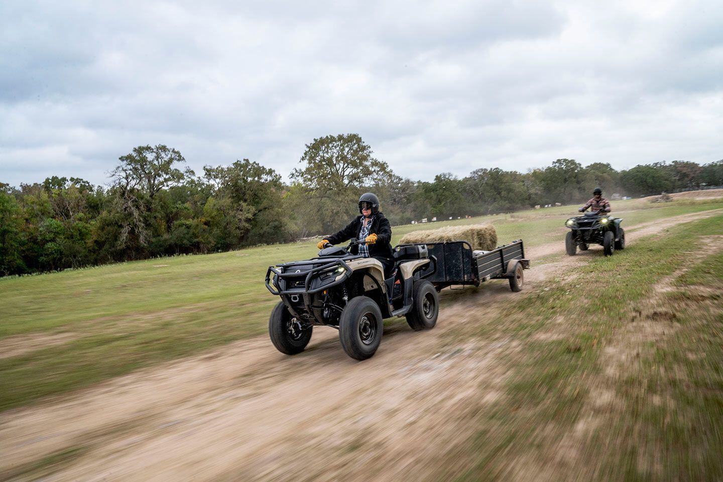 The 2023 Can-Am Outlander Pro HD7 can tow 1,830 pounds.