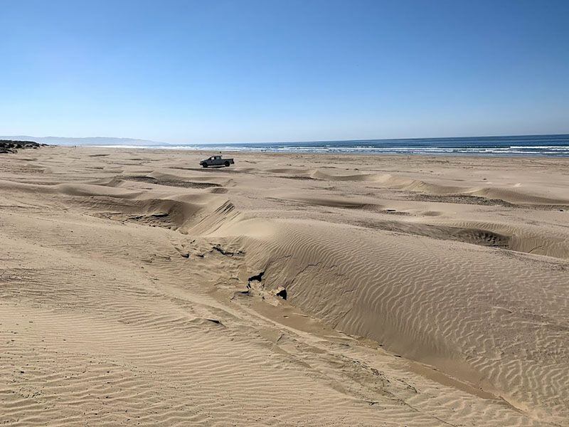 The Oceano Dunes beach makes for a great view while riding.