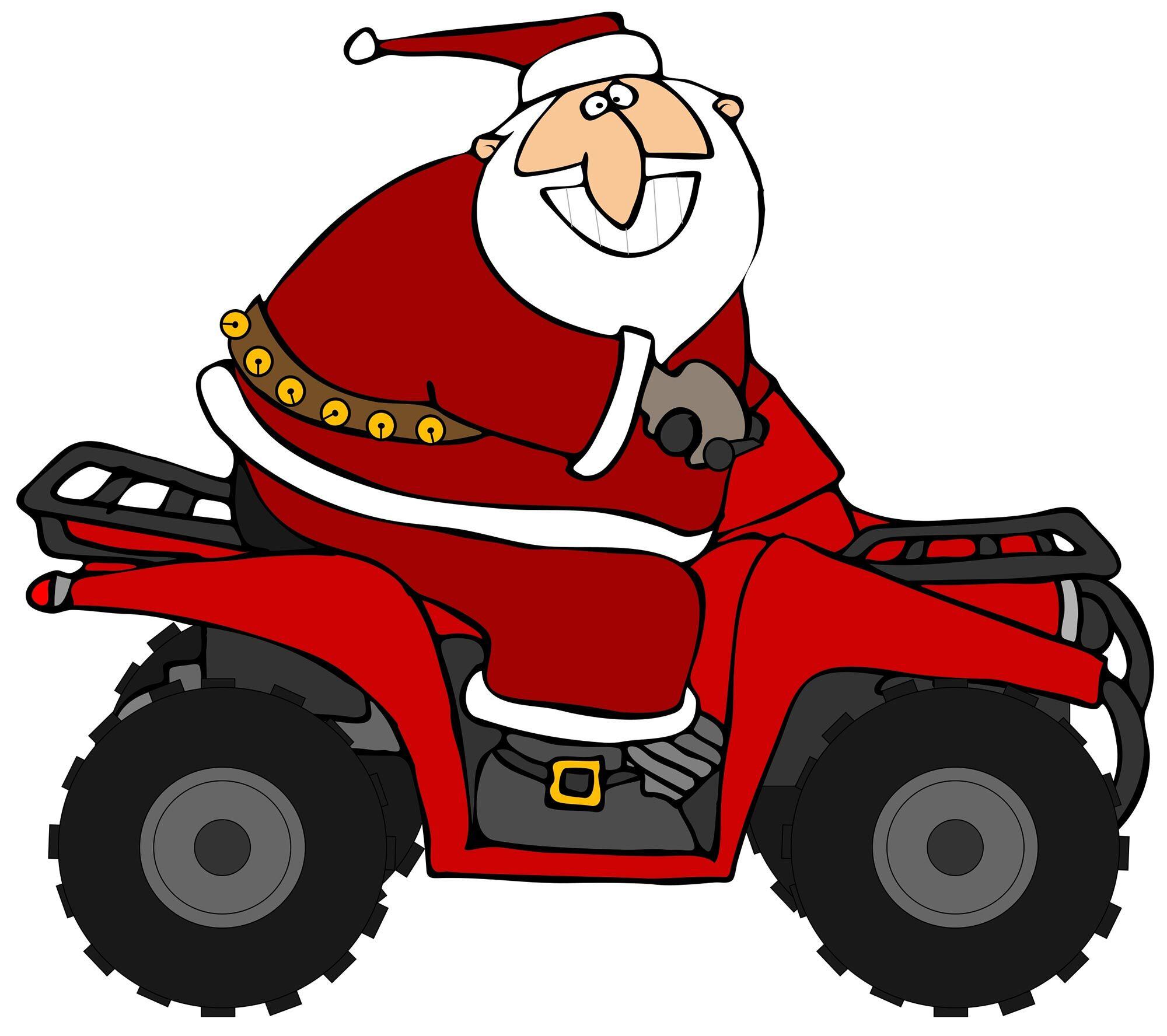 Even Santa is having a difficult time obtaining materials to create ATV-related Christmas gifts.