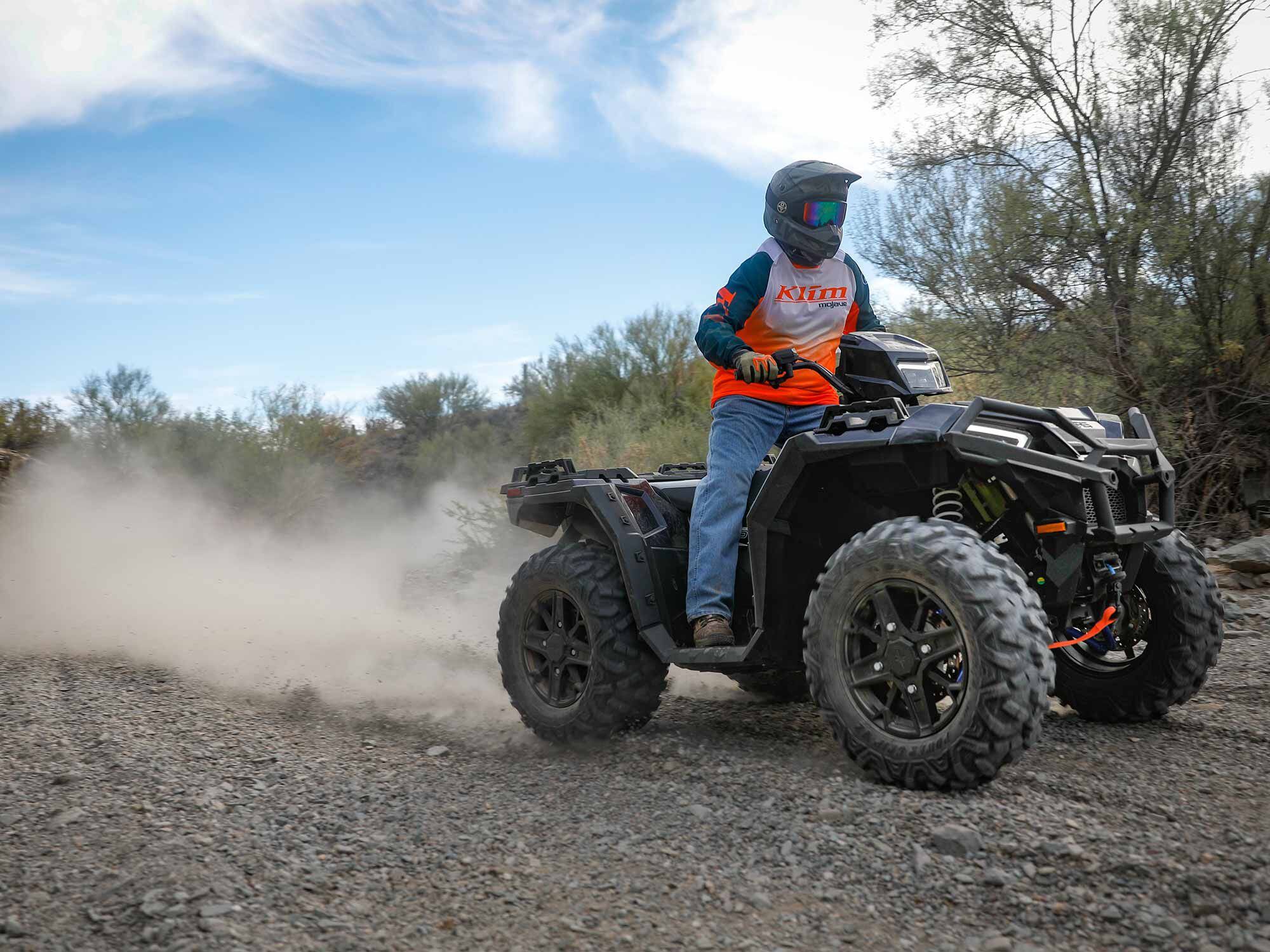 Arizona’s desert sand washes are often a good location for high-speed testing.