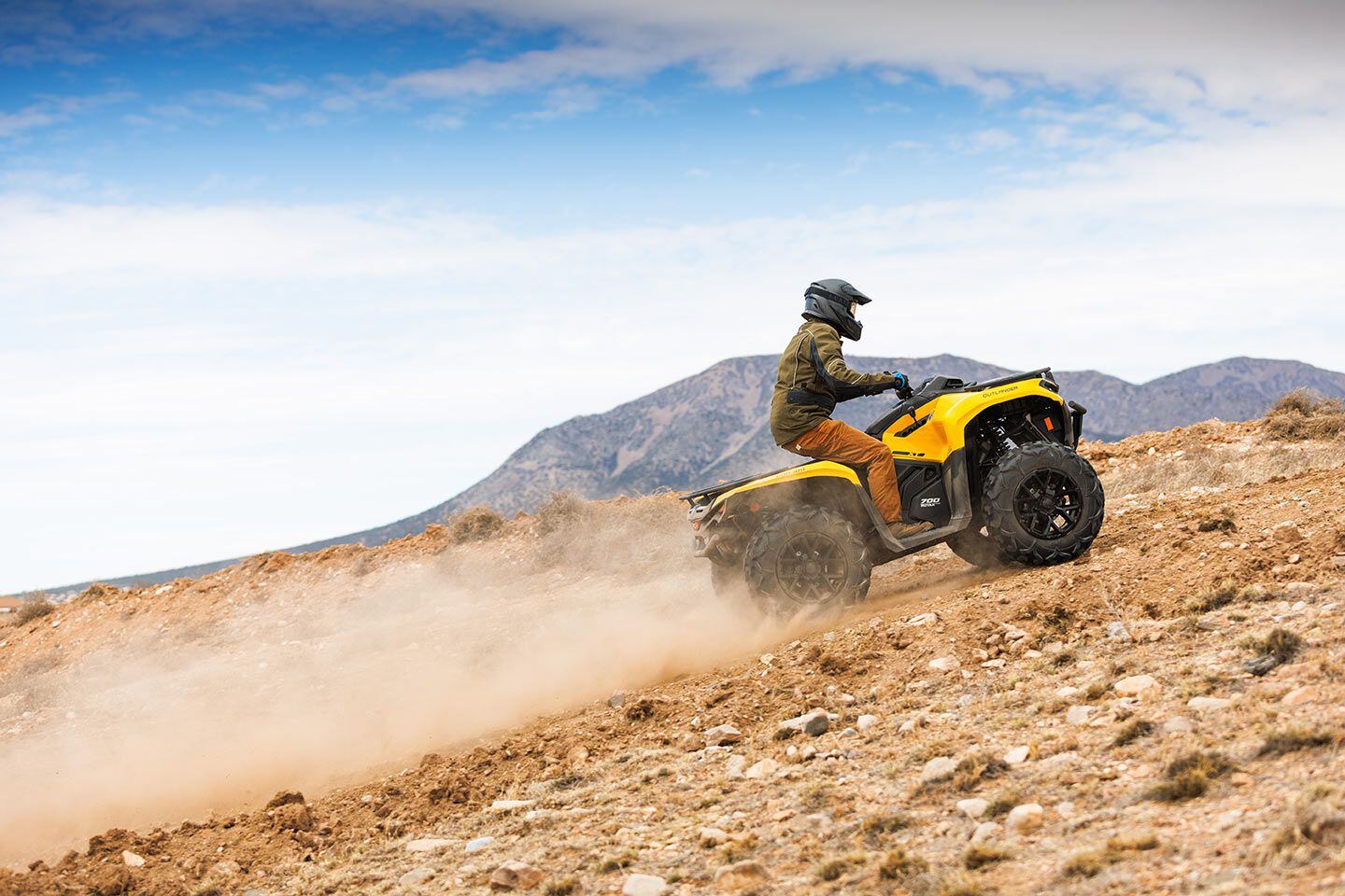 The P-Drive transmission, borrowed from the X3 side-by-side, is easy to shift, even on steep inclines.