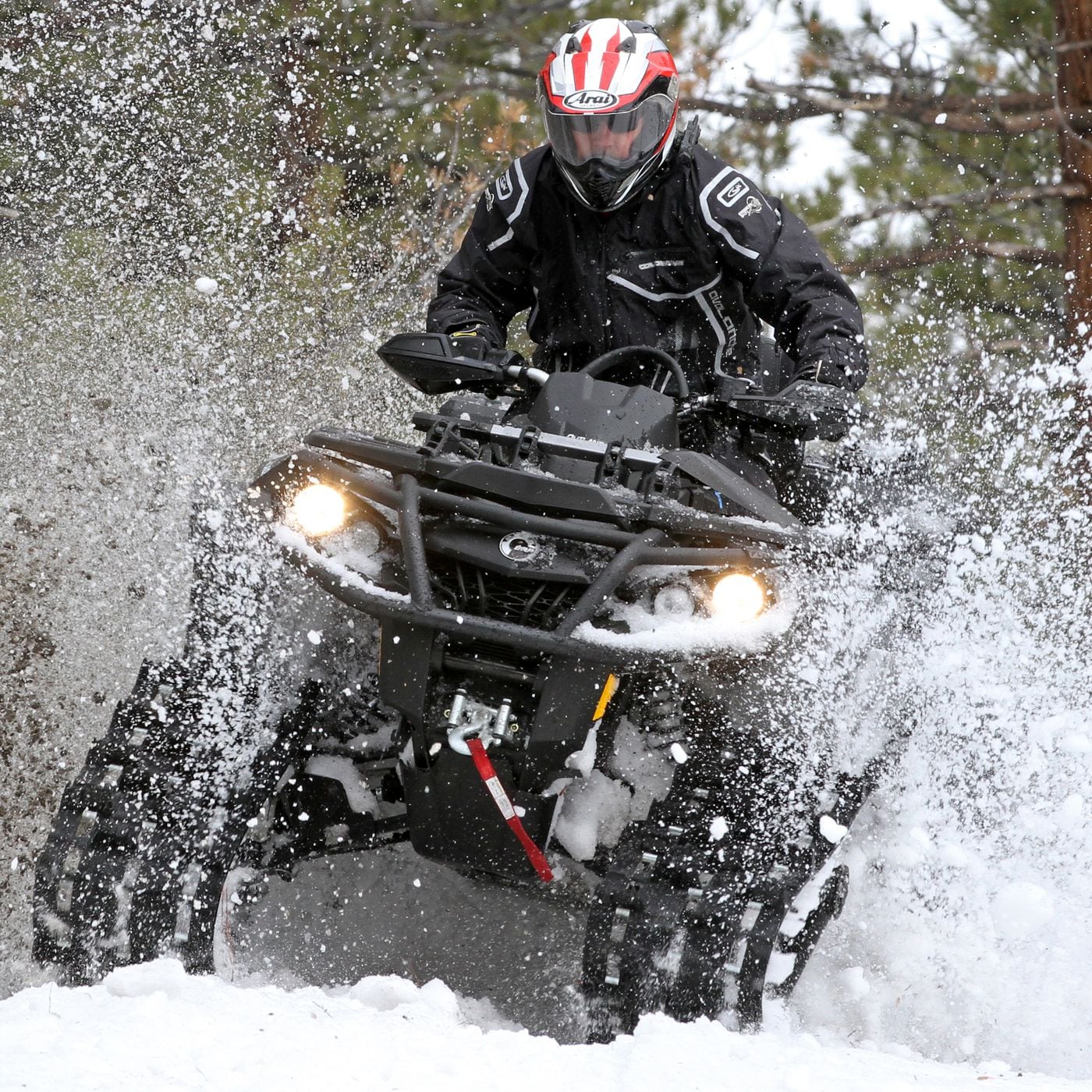 BRP CanAm Apache Backcountry Track System Review ATV Rider