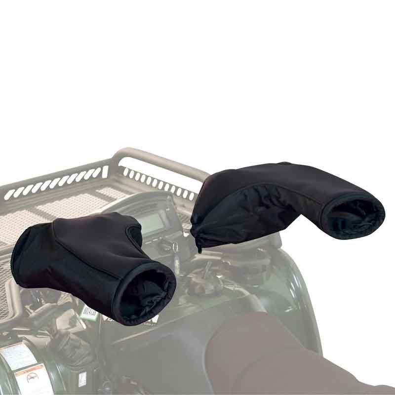 Handlebar mitts can be so warm that you can ditch the gloves.