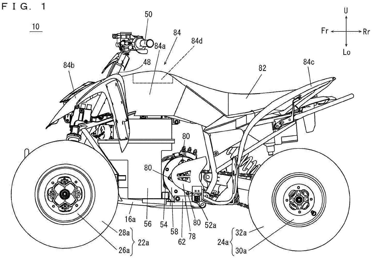 The power unit might not be normal ATV fare, but drawings show a markedly traditional-looking ATV.