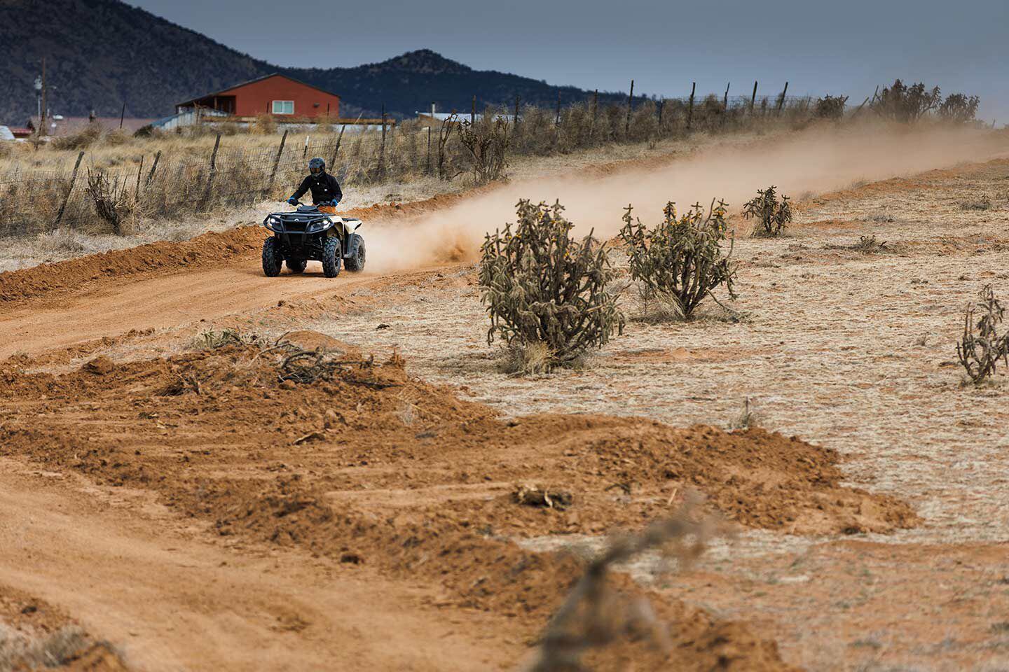 Even with the altitude choking the Outlander down to just 40 hp, it pulls well.